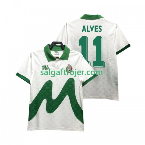Mexico ALVES 11 1995 Fodboldtrøjer Retro Udebanesæt Kort ærmer Mexico ALVES 11 1995 Fodboldtrøjer Retro Udebanesæt Kort ærmer